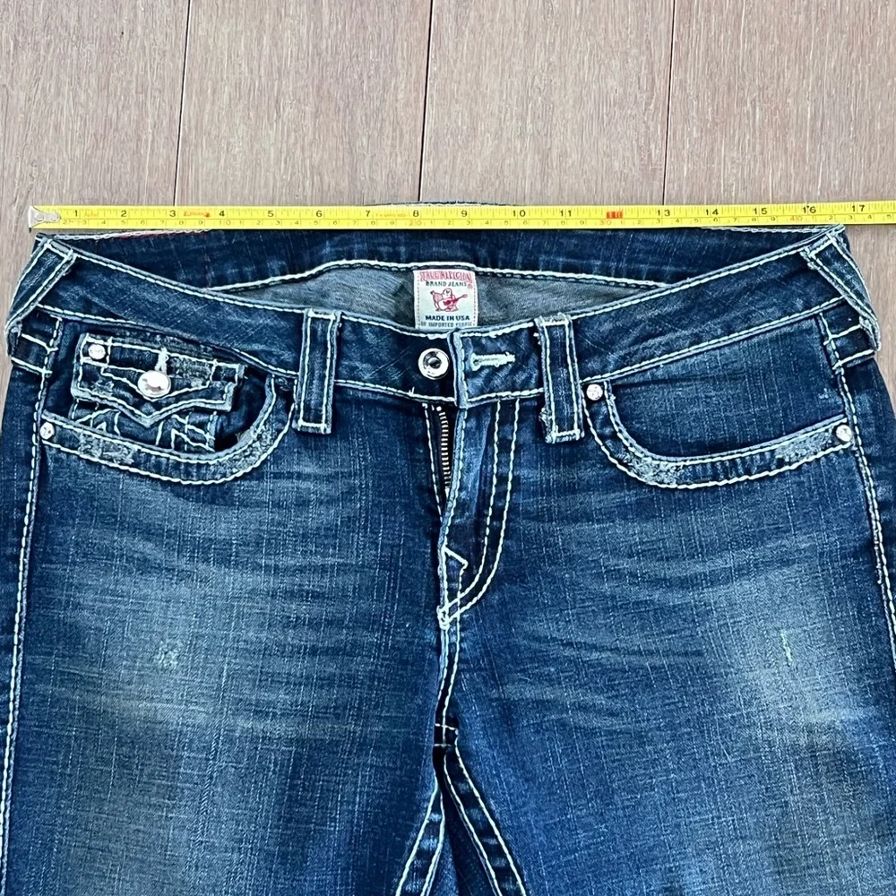 True Religion Dark Blue Flared Jeans - Picture 5 of 13